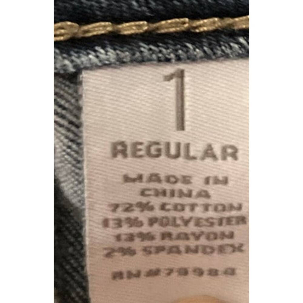 Chico's Platinum Denim Women's Medium Wash Mid-Rise Straight Leg Jeans SZ 1 US 8 - Picture 7 of 9